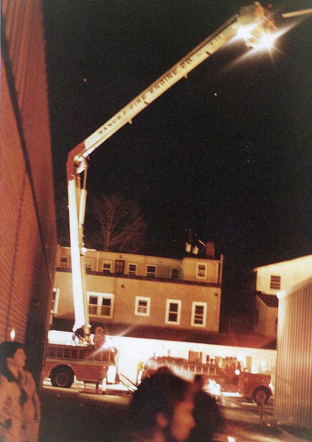 Hutton & Johnson lumber Yard fire February 1980